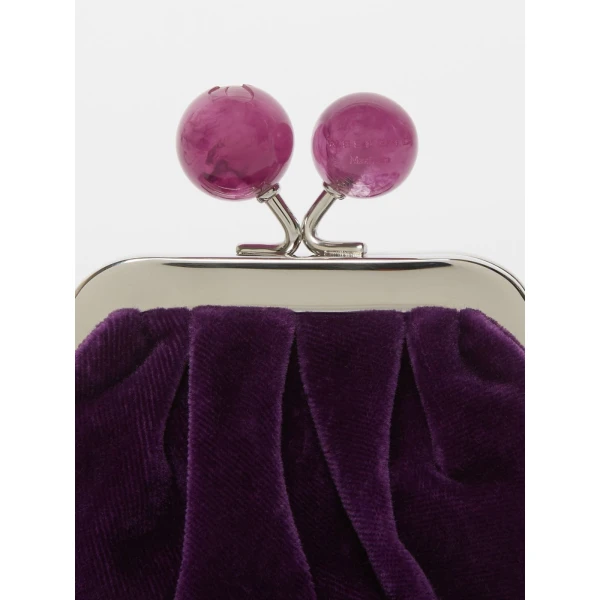 Max Mara Nocino Velvet Nano Pasticcino Bag in Purple | Mini Bags | Luxury Shoes 