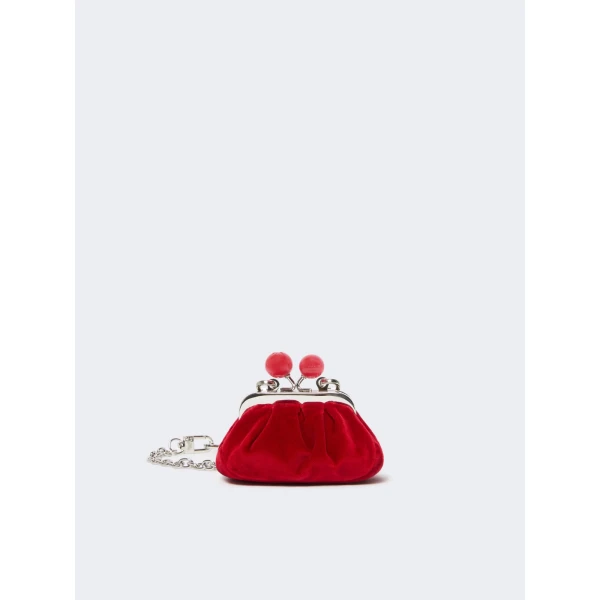 Max Mara Nocino Velvet Nano Pasticcino Bag in Red | Mini Bags | Luxury Shoes 