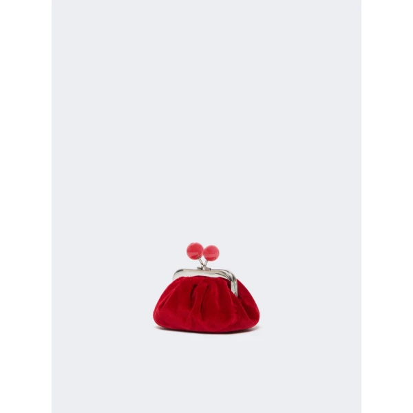 Max Mara Nocino Velvet Nano Pasticcino Bag in Red | Mini Bags | Luxury Shoes 