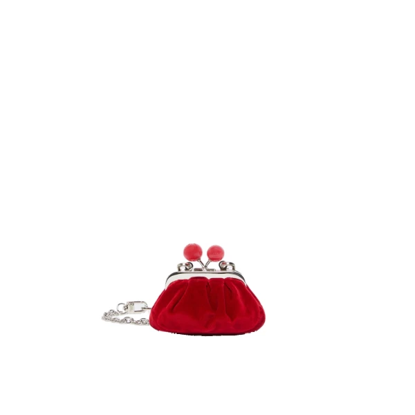 Max Mara Nocino Velvet Nano Pasticcino Bag in Red | Mini Bags | Luxury Shoes 