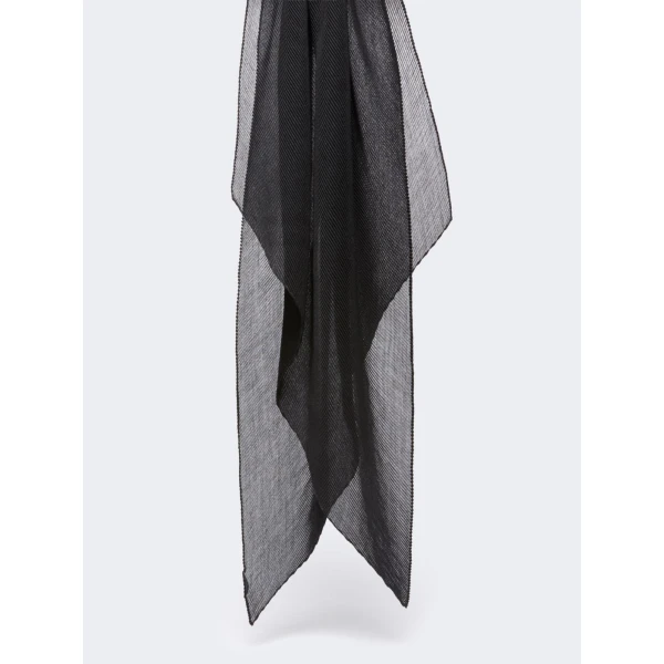 Max Mara Nome Pleated Cashmere and Silk Stole in Black | Scarves | Luxury Shoes 