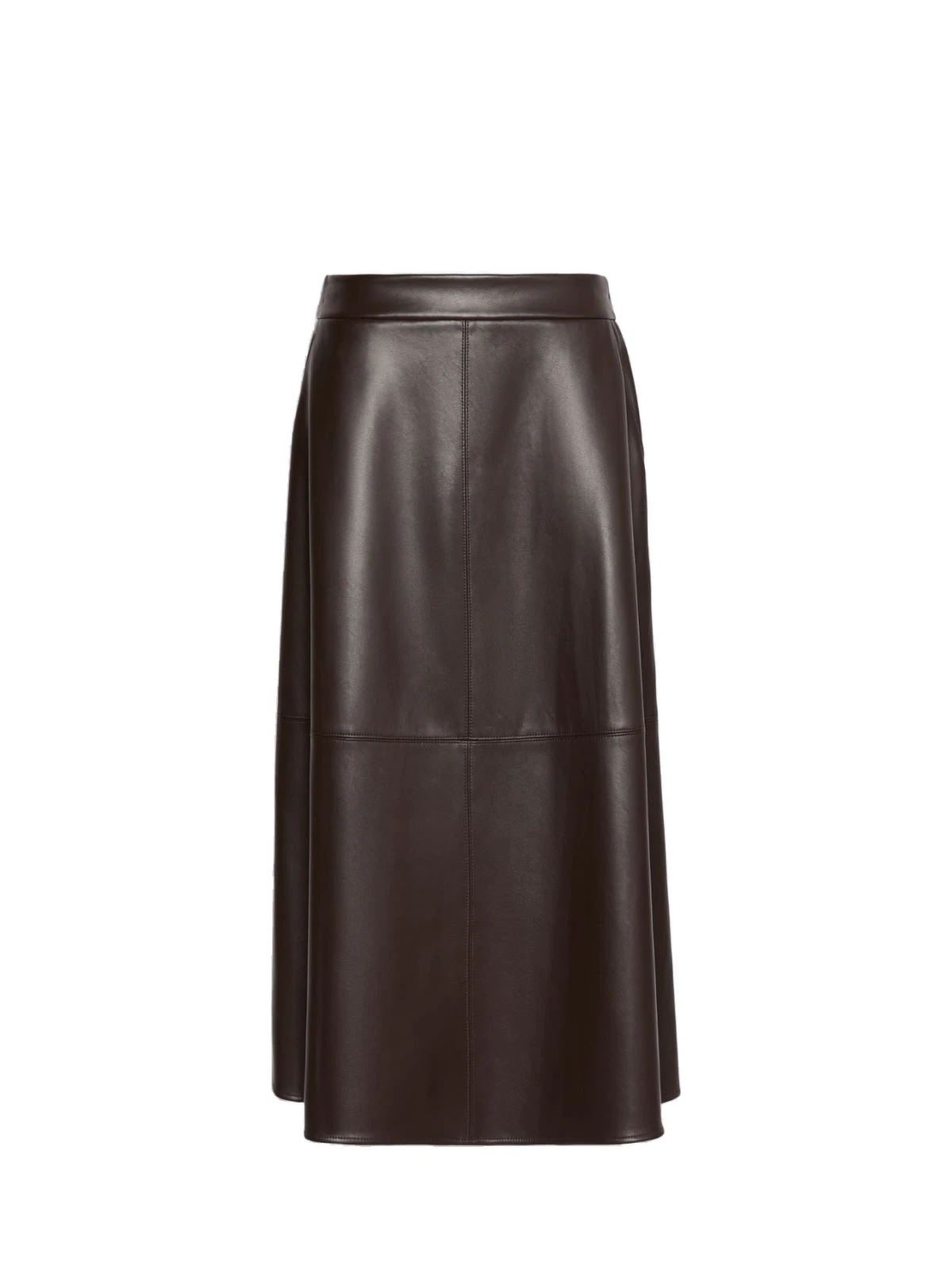 Max Mara Nordica Coated Jersey Circle Skirt in Brown Max Mara Nordica Coated Jersey Circle Skirt in Brown | Midi Skirts | Luxury Shoes