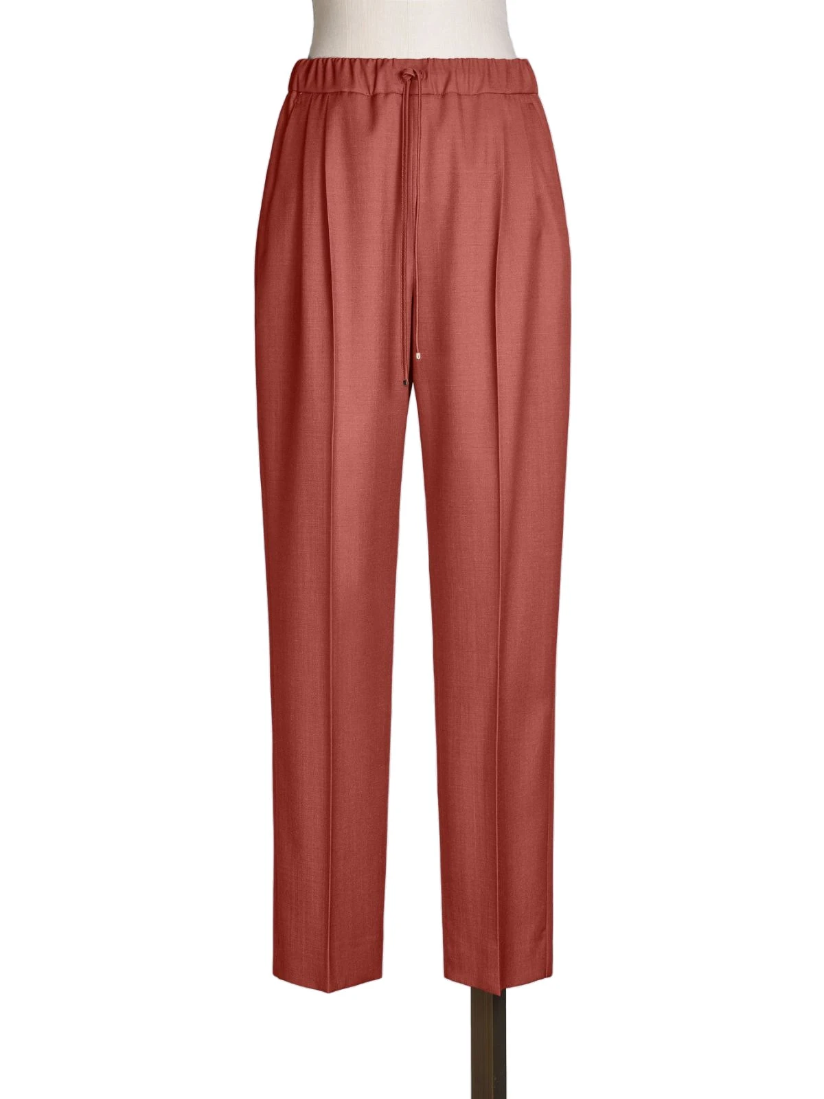Max Mara Nordica Wool Gabardine Drawstring Trousers in Red Max Mara Nordica Wool Gabardine Drawstring Trousers in Red | Tailored pants | Luxury Shoes