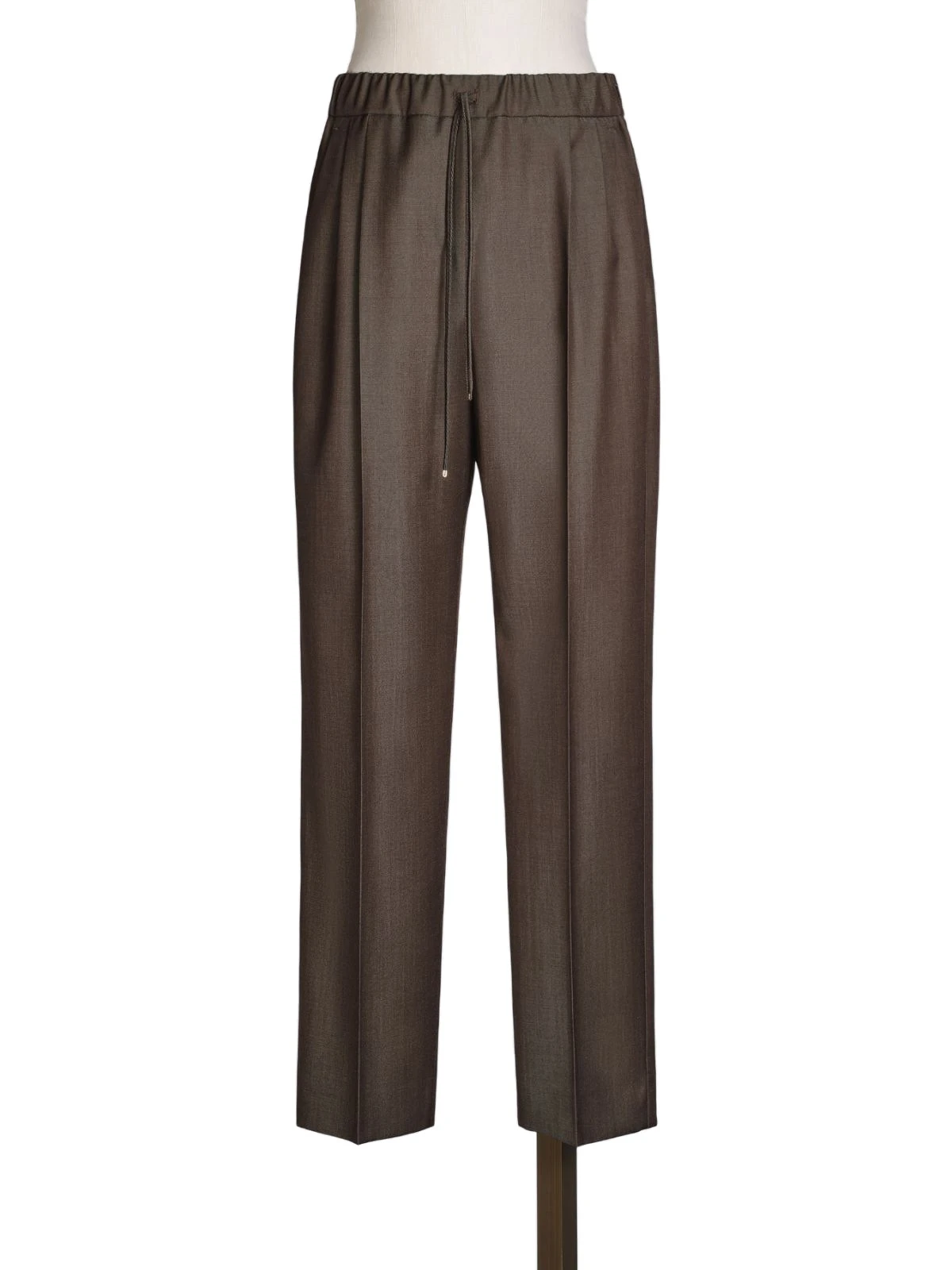 Max Mara Nordica Wool Gabardine Drawstring Trousers in Tobacco Max Mara Nordica Wool Gabardine Drawstring Trousers in Tobacco | Tailored pants | Luxury Shoes