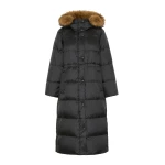 Max Mara Novak Long Reversible Water-Repellent Down Jacket in Black | Jackets | Luxury Shoes 