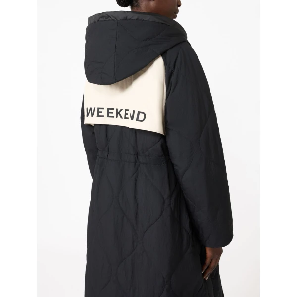 Max Mara Novak Long Reversible Water-Repellent Down Jacket in Black | Jackets | Luxury Shoes 