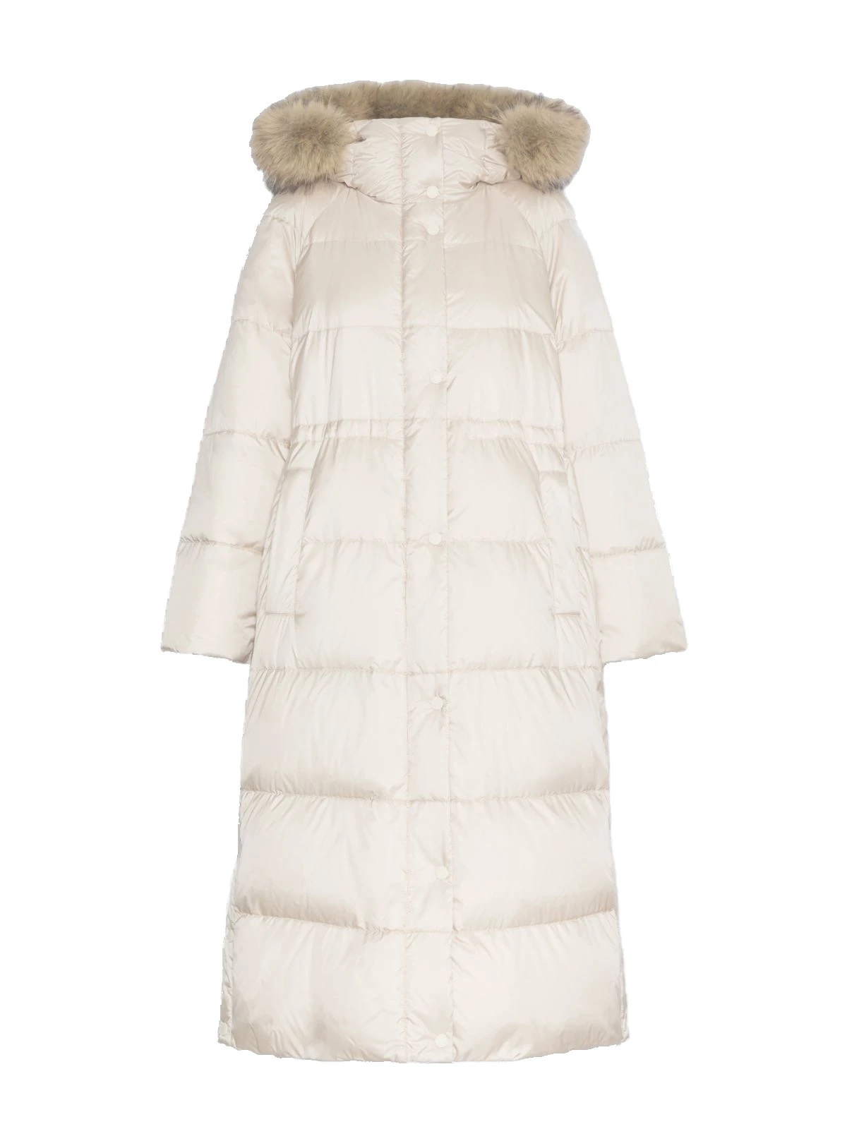 Max Mara Novak Long Reversible Water-Repellent Down Jacket in Ivory Max Mara Novak Long Reversible Water-Repellent Down Jacket in Ivory | Women | Luxury Shoes