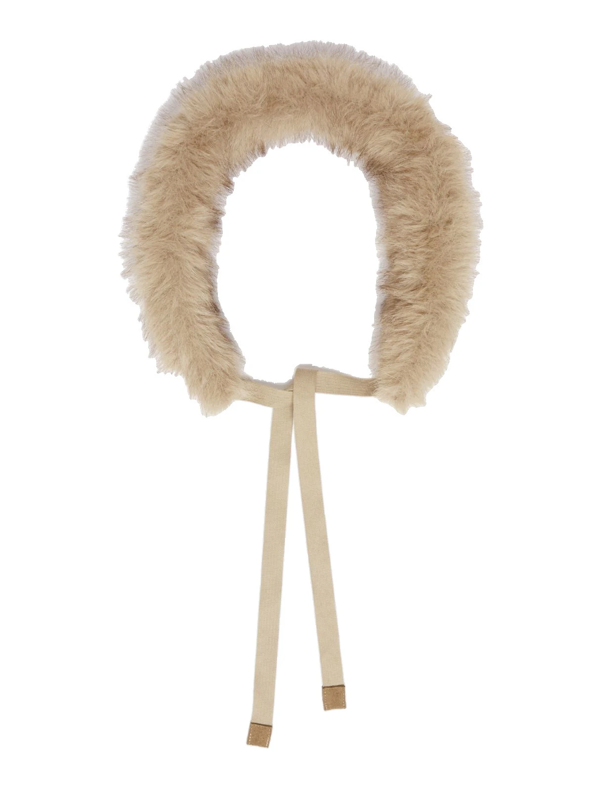 Max Mara Novella Soft-Textured Hood Trim in Honey Max Mara Novella Soft-Textured Hood Trim in Honey | Collar | Luxury Shoes