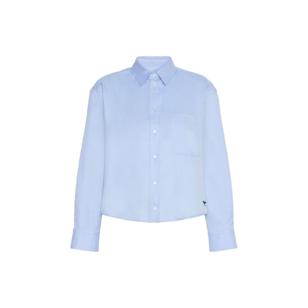 Max Mara Nuoro Cotton Oxford Shirt in Light Blue | Shirts | Luxury Shoes 