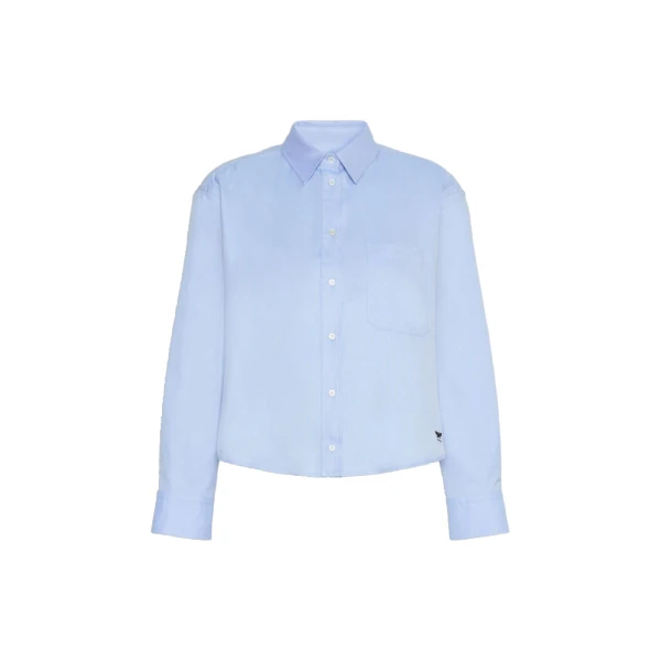 Nuoro Cotton Oxford Shirt in Light Blue