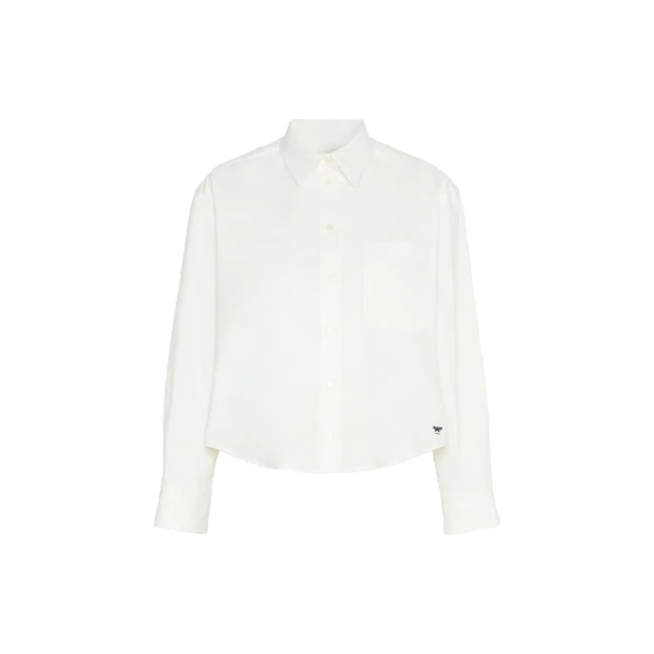 Max Mara Nuoro Cotton Oxford Shirt in White | Shirts | Luxury Shoes 