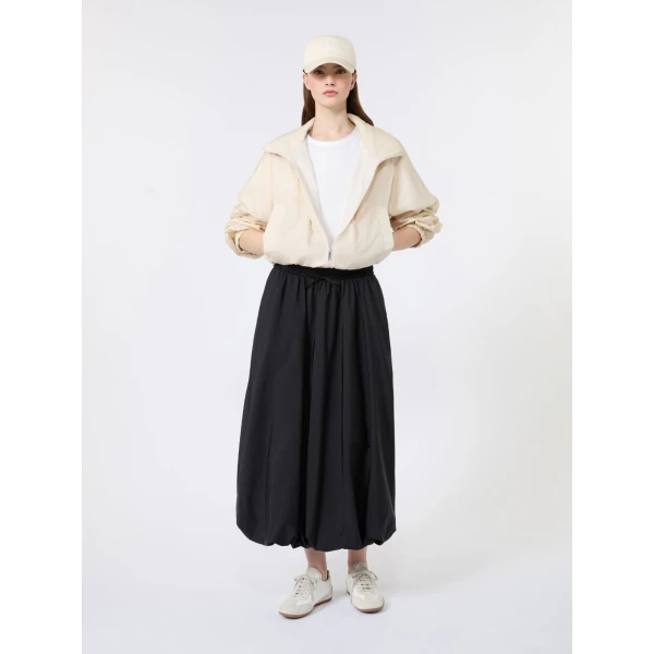Max Mara Nuraghe Water-Repellent Canvas Windbreaker in Ivory | Coats | Luxury Shoes 