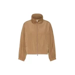 Max Mara Nuraghe Water-Repellent Canvas Windbreaker in Tobacco | Coats | Luxury Shoes 