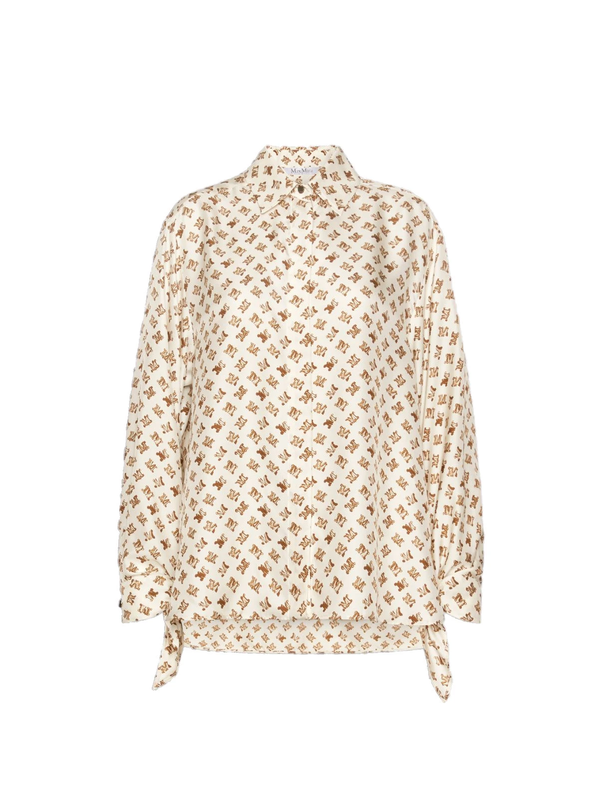 Max Mara Obice Oversized Printed Silk Shirt in White Max Mara Obice Oversized Printed Silk Shirt in White | Shirts | Luxury Shoes