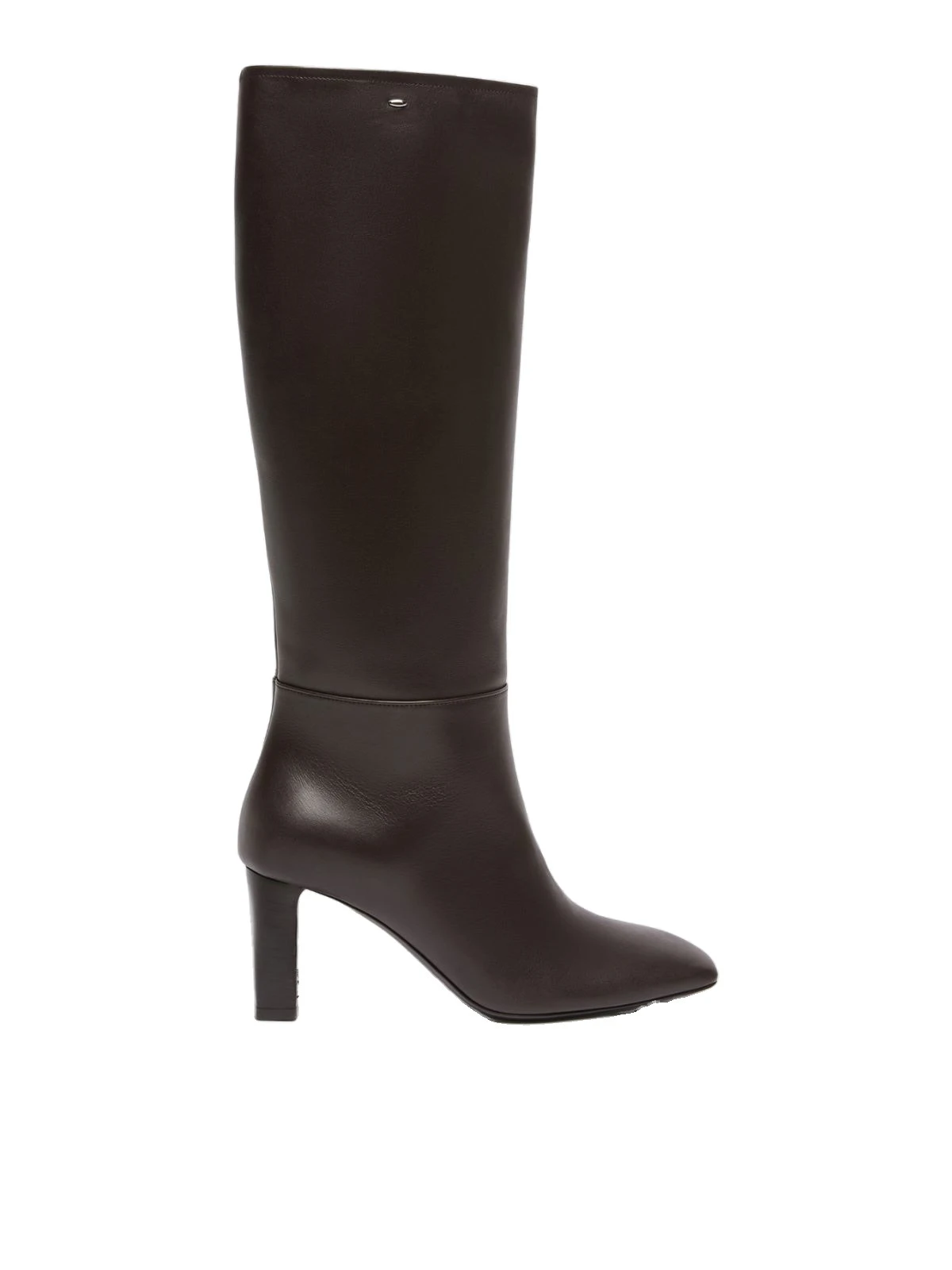 Max Mara Obice Smooth Leather Knee Boots in Dark Brown Max Mara Obice Smooth Leather Knee Boots in Dark Brown | Women | Luxury Shoes