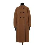 Max Mara Oca Baby Llama Cocoon Coat in Dark Brown | Coats | Luxury Shoes 
