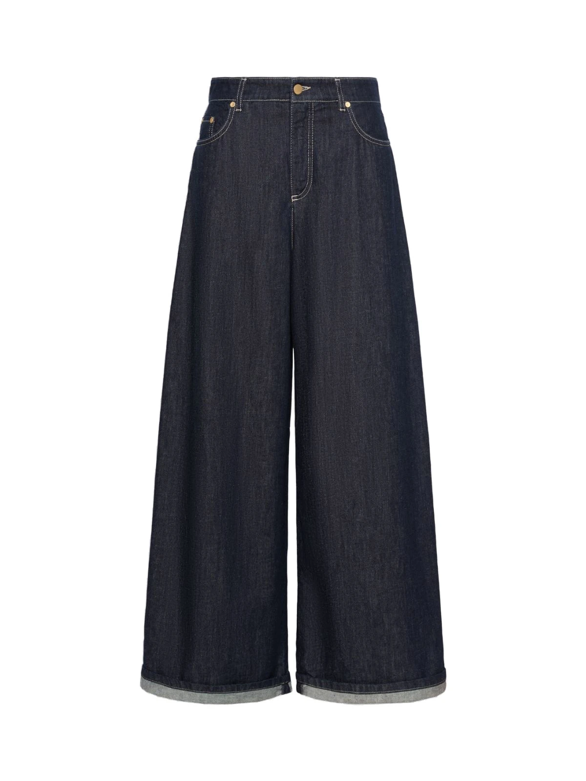 Max Mara Occhio Cotton Denim Wide-Leg Jeans in Ultramarine Max Mara Occhio Cotton Denim Wide-Leg Jeans in Ultramarine | Denim | Luxury Shoes