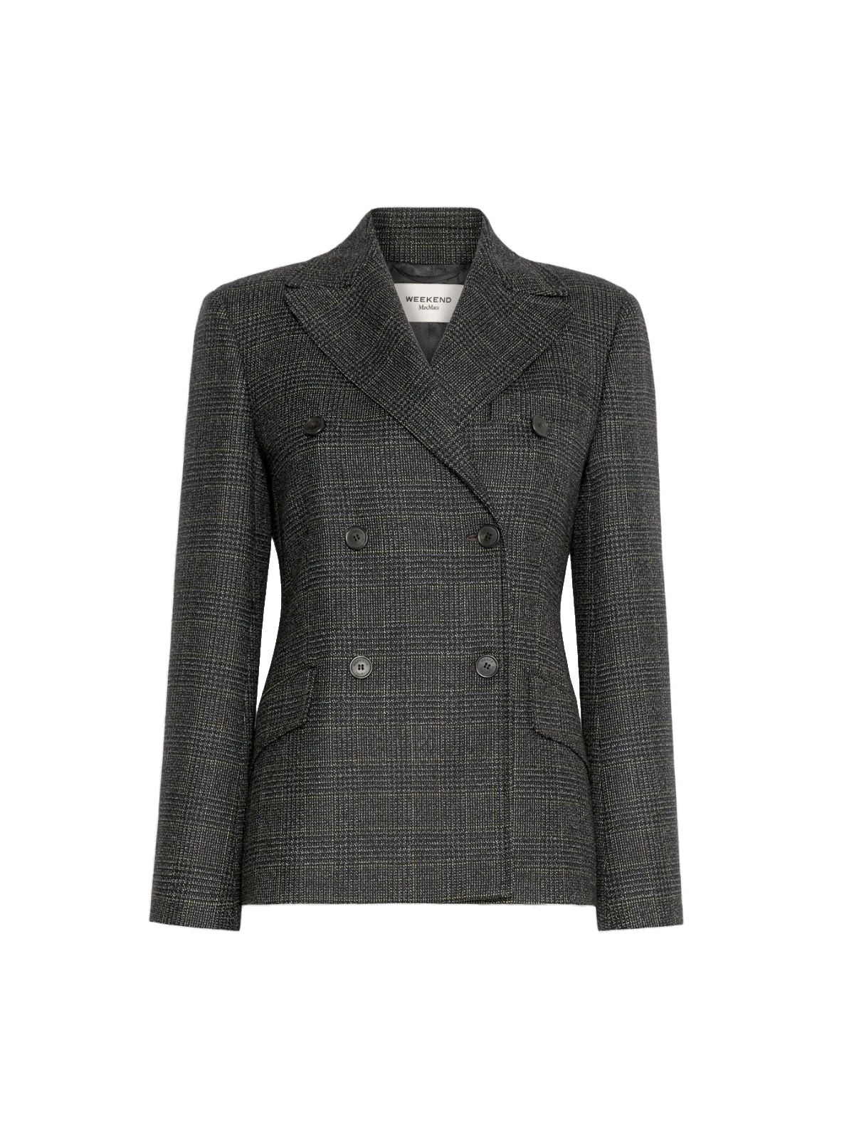 Max Mara Occhio Prince of Wales Check Wool Blazer in Dark Grey Max Mara Occhio Prince of Wales Check Wool Blazer in Dark Grey | Blazers | Luxury Shoes