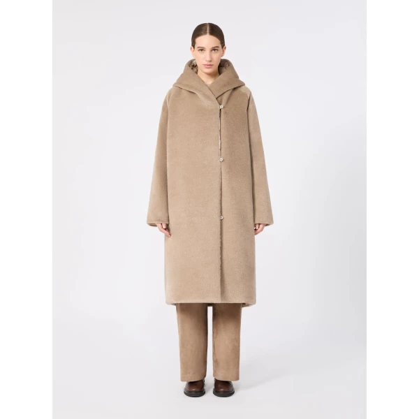 Max Mara Ode Reversible Alpaca and Wool Puffer Jacket in Beige | Jackets | Luxury Shoes 