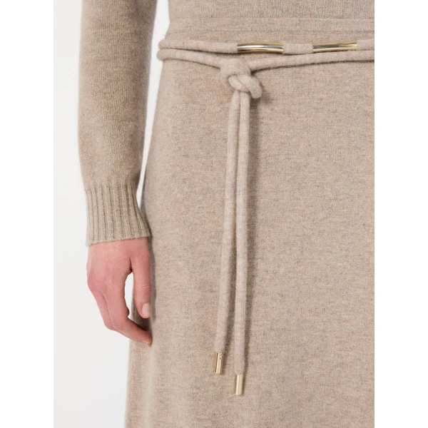Max Mara Oggi Long Cashmere Skirt in Sand | Maxi Skirts | Luxury Shoes 