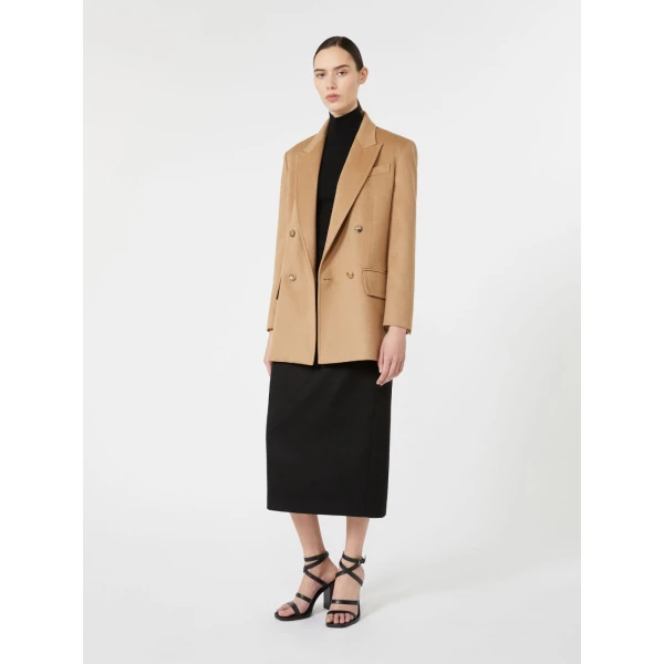 Max Mara Olimpia Zibeline Camel Jacket in Camel | Blazers | Luxury Shoes 