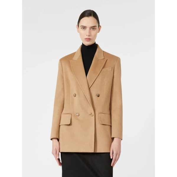 Max Mara Olimpia Zibeline Camel Jacket in Camel | Blazers | Luxury Shoes 