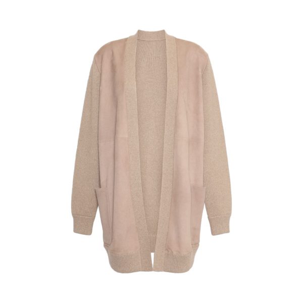 Max Mara Oliveto Wool and Cashmere Cardigan in Beige | Cardigan | Luxury Shoes 