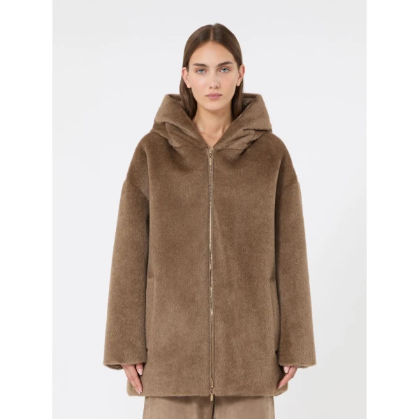Max Mara Olivia Reversible Wool and Alpaca Puffer Jacket in Honey | Jackets | Luxury Shoes 