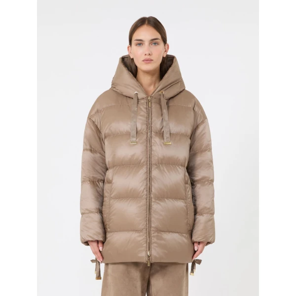 Max Mara Olivia Reversible Wool and Alpaca Puffer Jacket in Honey | Jackets | Luxury Shoes 