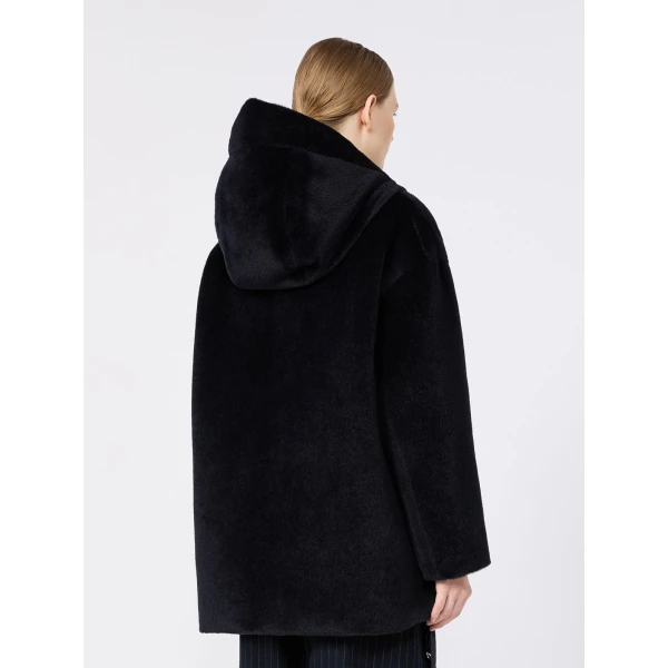 Max Mara Olivia Reversible Wool and Alpaca Puffer Jacket in Midnight Blue | Jackets | Luxury Shoes 
