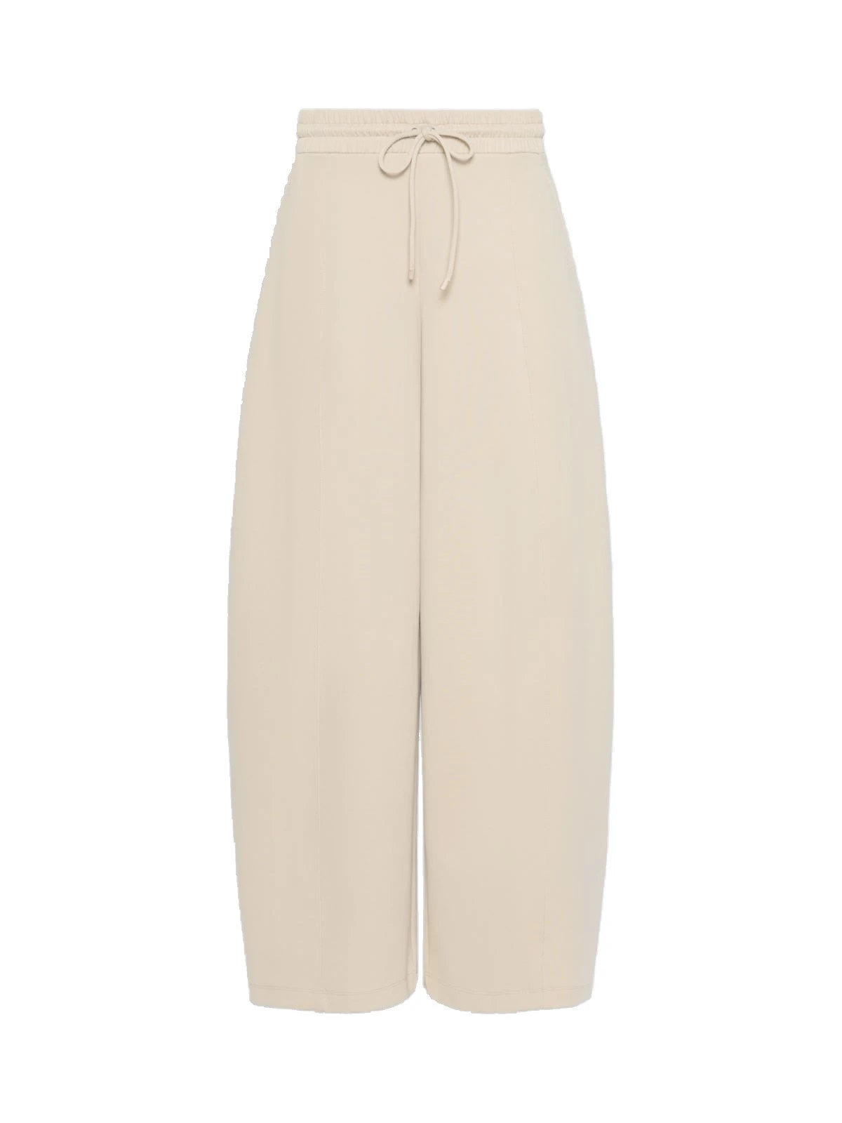 Max Mara Olmo Technical Cotton Jersey Barrel-Leg Trousers in Stone Grey Max Mara Olmo Technical Cotton Jersey Barrel-Leg Trousers in Stone Grey | Wide leg pants | Luxury Shoes