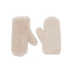 Max Mara Ombrato Alpaca and Wool Teddy Mittens in Beige | Gloves | Luxury Shoes 