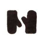 Max Mara Ombrato Alpaca and Wool Teddy Mittens in Brown | Gloves | Luxury Shoes 