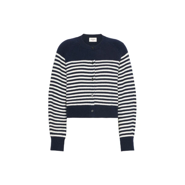 Max Mara Ombrosa Wool Cardigan in Navy | Cardigan | Luxury Shoes 