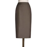 Max Mara Omelia Wool Gabardine Pencil Skirt in Tobacco | Pencil Skirts | Luxury Shoes 