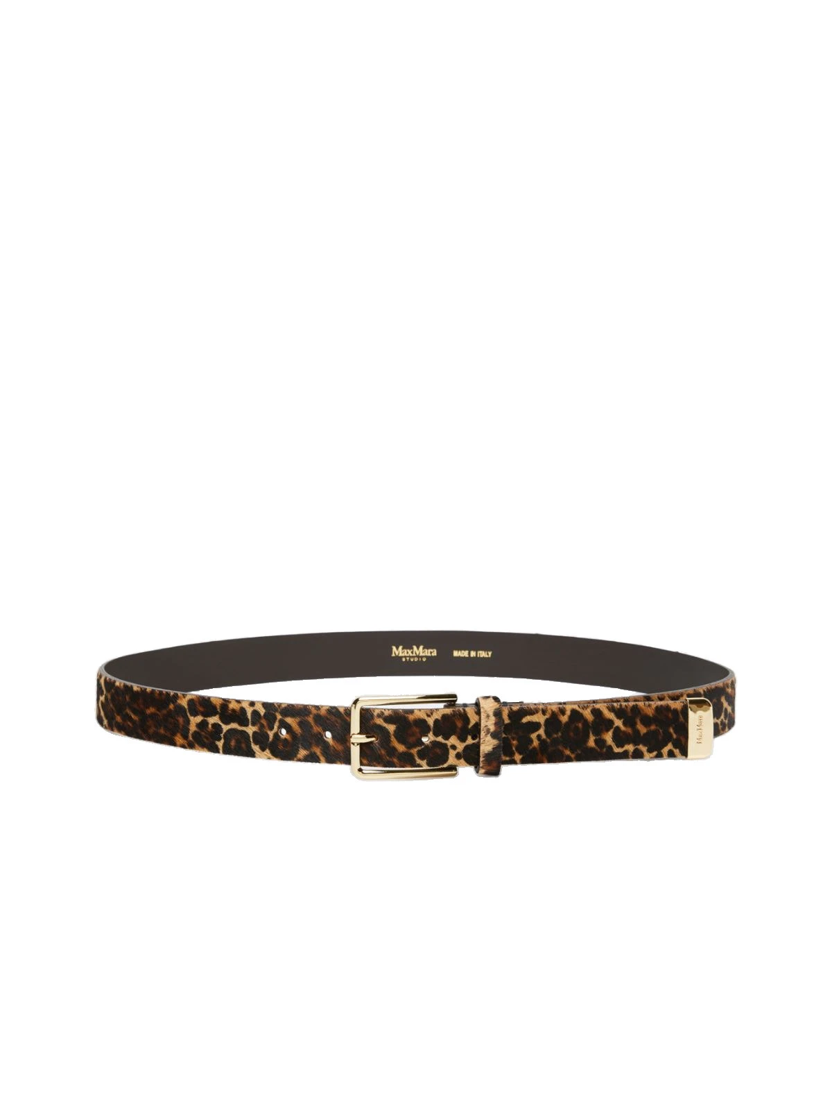 Max Mara Ometto Leopard-Print Pony Hair Belt in Camel Max Mara Ometto Leopard-Print Pony Hair Belt in Camel | Belts | Luxury Shoes