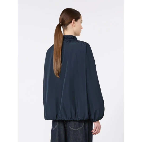 Max Mara Onde Water-Repellent Taffeta Bomber Jacket in Ultramarine | Jackets | Luxury Shoes 