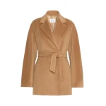 Max Mara Ondina Short Wool Beaver Cloth Robe Coat in Camel | Wool Coat | Luxury Shoes 