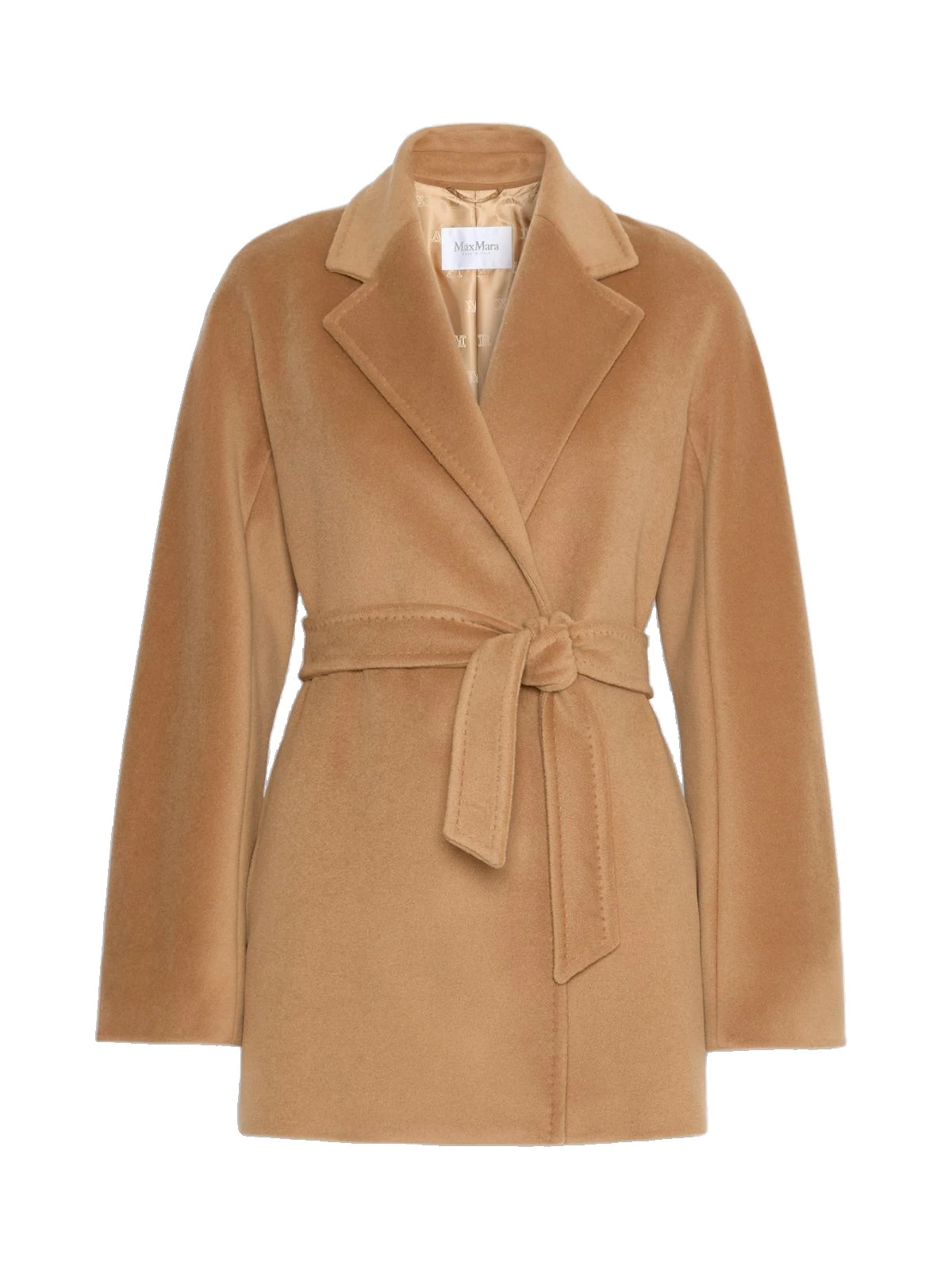 Max Mara Ondina Short Wool Beaver Cloth Robe Coat in Camel Max Mara Ondina Short Wool Beaver Cloth Robe Coat in Camel | Wool Coat | Luxury Shoes