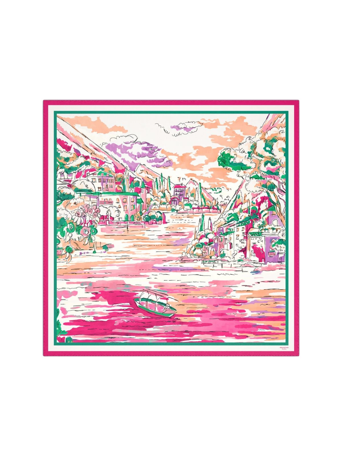 Max Mara Onesto Printed Silk Scarf in Pink Max Mara Onesto Printed Silk Scarf in Pink | Scarves | Luxury Shoes