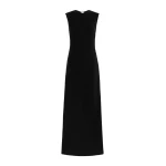Max Mara Opera Long Cady Dress in Black | Evening Gowns | Luxury Shoes 