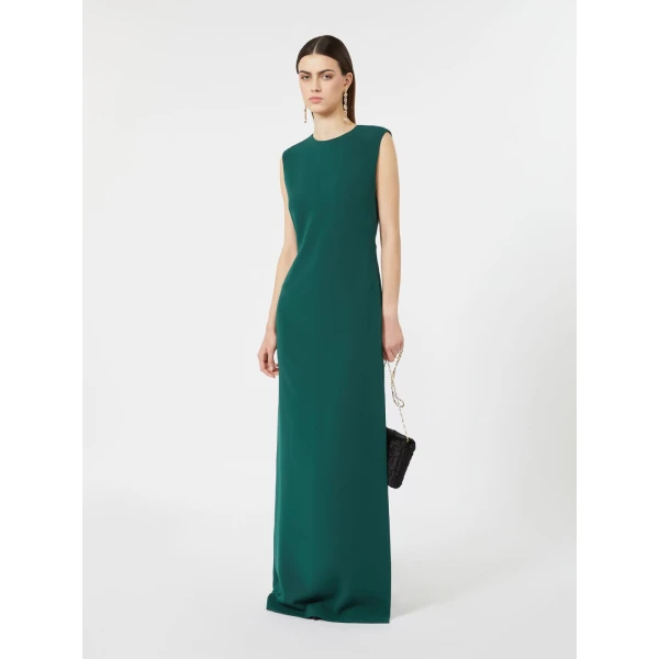 Max Mara Opera Long Cady Dress in Dark Green | Evening Gowns | Luxury Shoes 