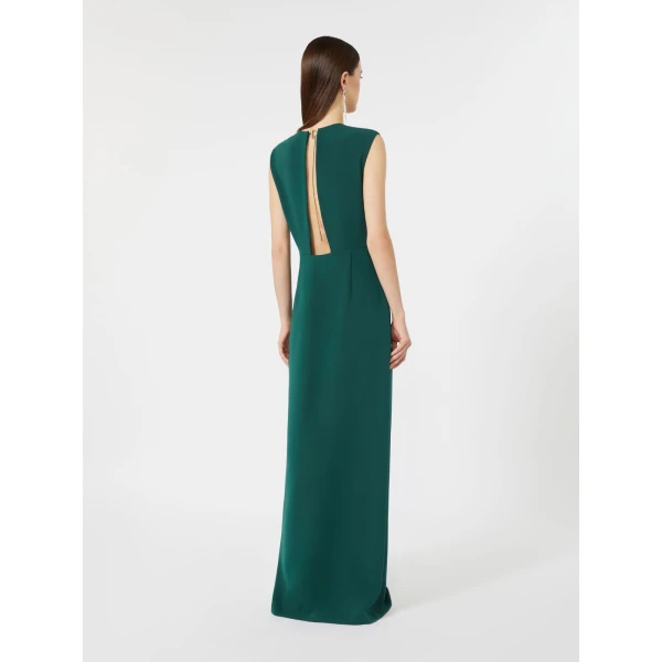 Max Mara Opera Long Cady Dress in Dark Green | Evening Gowns | Luxury Shoes 