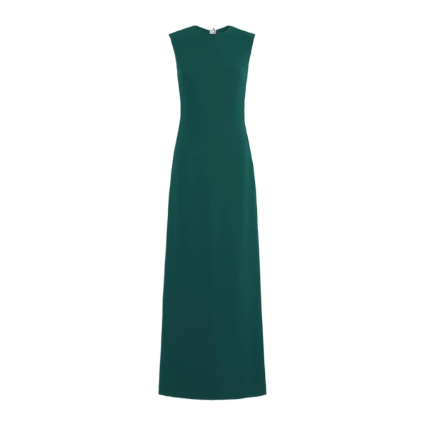Opera Long Cady Dress in Dark Green