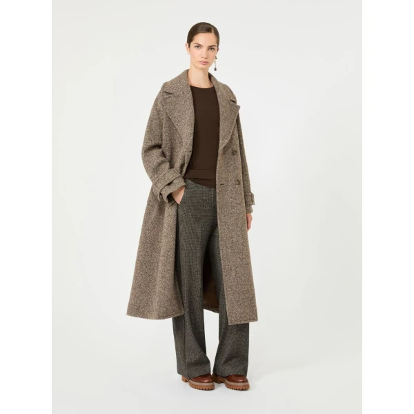 Max Mara Orata Jersey Straight Leg Trousers in Brown | Tailored pants | Luxury Shoes 