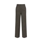Max Mara Orata Jersey Straight Leg Trousers in Brown | Tailored pants | Luxury Shoes 