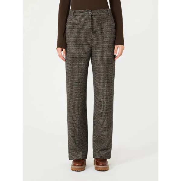 Max Mara Orata Jersey Straight Leg Trousers in Brown | Tailored pants | Luxury Shoes 