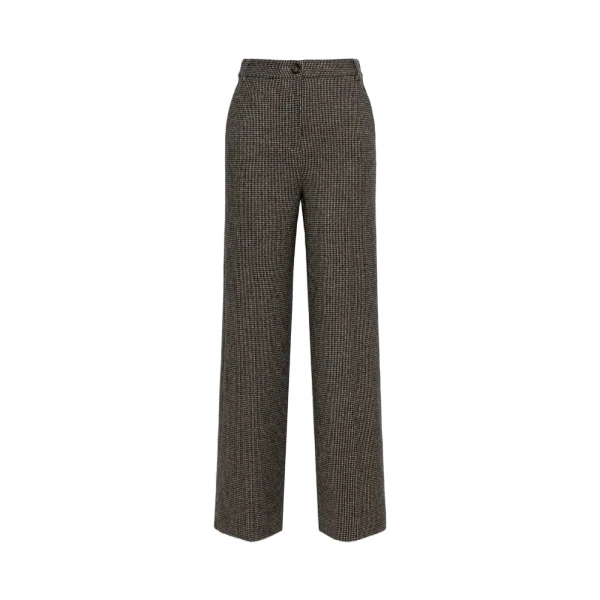 Max Mara Orata Jersey Straight Leg Trousers in Brown | Tailored pants | Luxury Shoes 