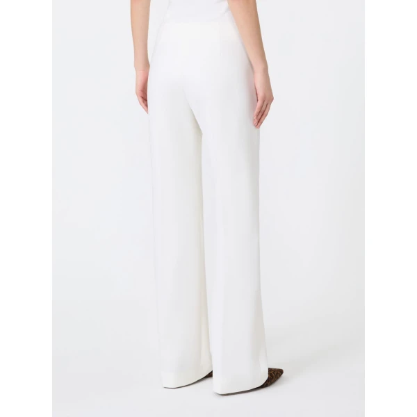 Max Mara Orata Slim-Fit Wool Cloth Trousers in White | Tailored pants | Luxury Shoes 