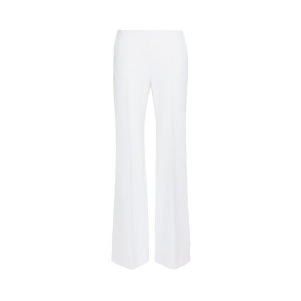 Max Mara Orata Slim-Fit Wool Cloth Trousers in White | Tailored pants | Luxury Shoes 